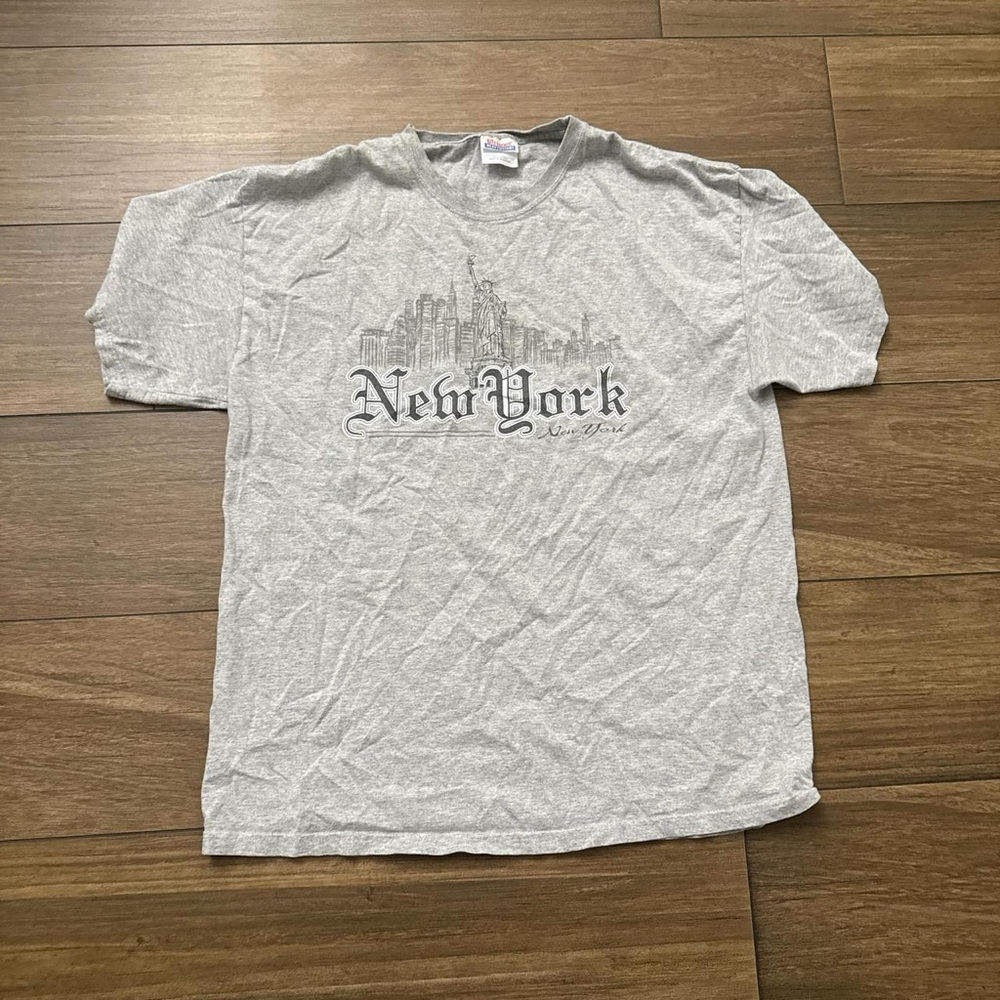 Gray New York Graphic T-Shirt
